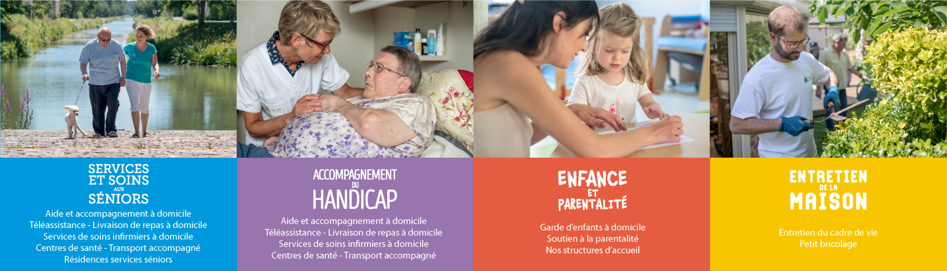 L'ADMR vous simplifie la vie : Garde d'enfants, soins infirmiers, petits bricolage, ...